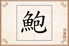 鮑怎么写