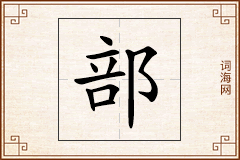部怎么写