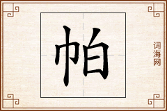 帕怎么写