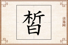 皙怎么写