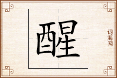 醒怎么写
