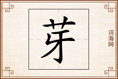芽怎么写