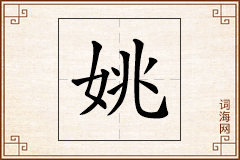 姚怎么写