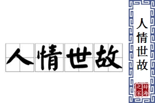 人情世故的意思、造句、近义词