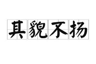 其貌不扬的意思、造句、近义词