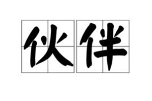 伙伴的意思、造句、反义词