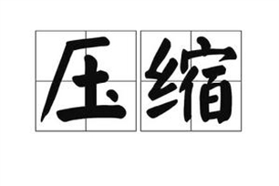 压缩的意思、造句、近义词