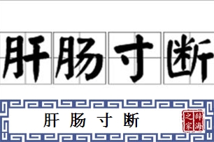 肝肠寸断的意思、造句、反义词