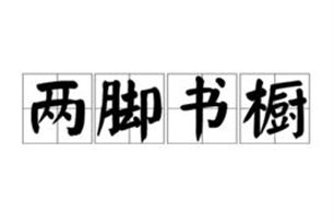 两脚书橱的意思、造句、近义词