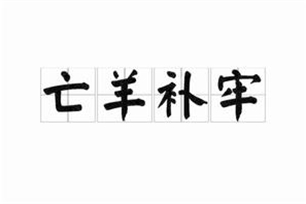 亡羊补牢的意思、造句、近义词