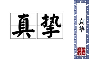 真挚的意思、造句、近义词