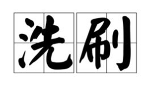 洗刷的意思、造句、近义词