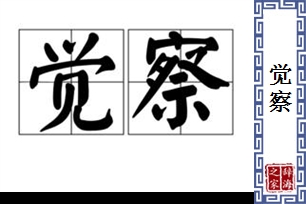 觉察的意思、造句、近义词