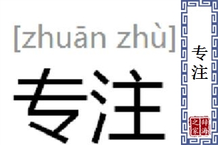 专注的意思、造句、反义词