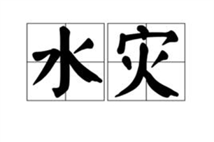 水灾的意思、造句、近义词