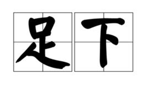 足下的意思、造句、近义词