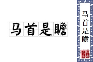 马首是瞻的意思、造句、反义词