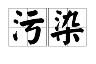 污染的意思、造句、近义词