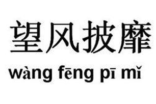 望风披靡的意思、造句、反义词