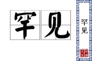 罕见的意思、造句、近义词