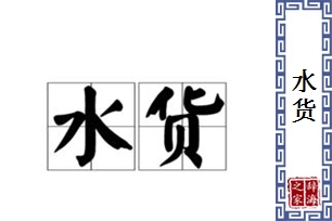 水货的意思、造句、近义词