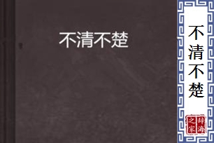 不清不楚
