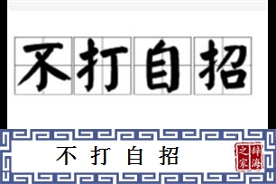 不打自招的意思、造句、反义词