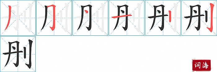 刐字怎么写图解