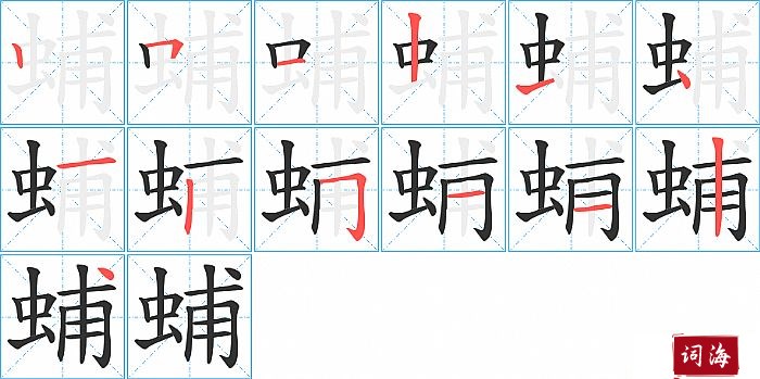 蜅字怎么写图解